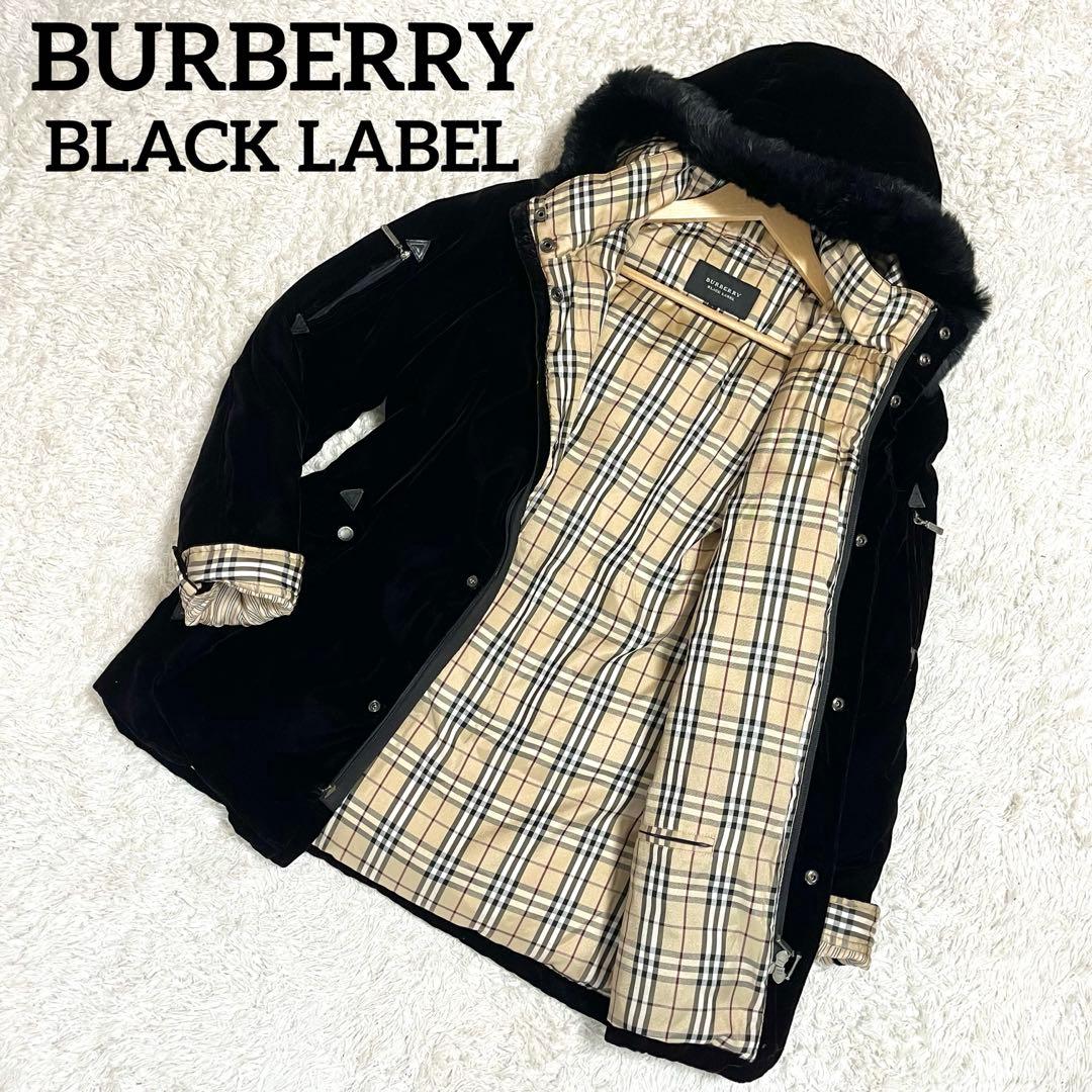 ✨入手困難✨バーバリー ベロアダウンジャケット ノバチェック リアル