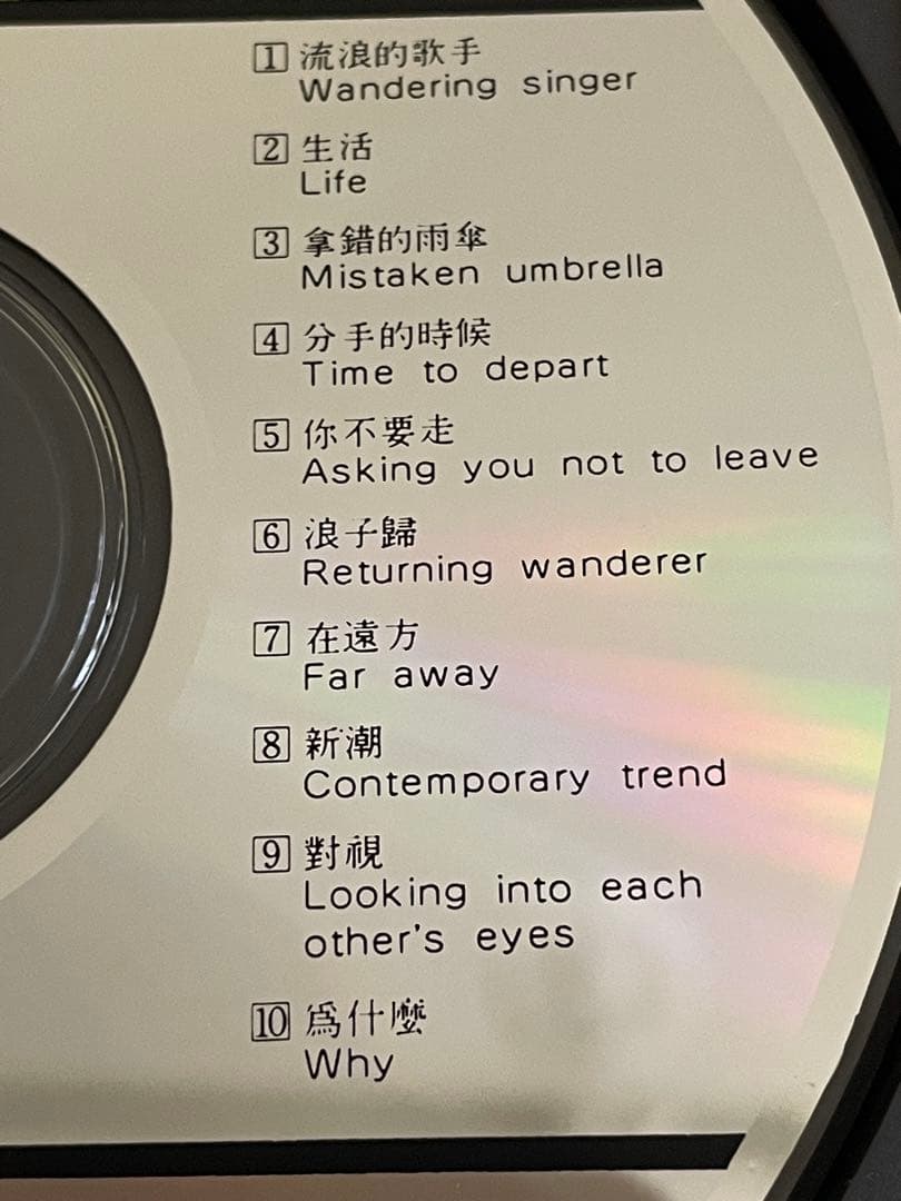 The 崔健 浪子歸 RETURNING WANDERER1989年CDオリジナル盤