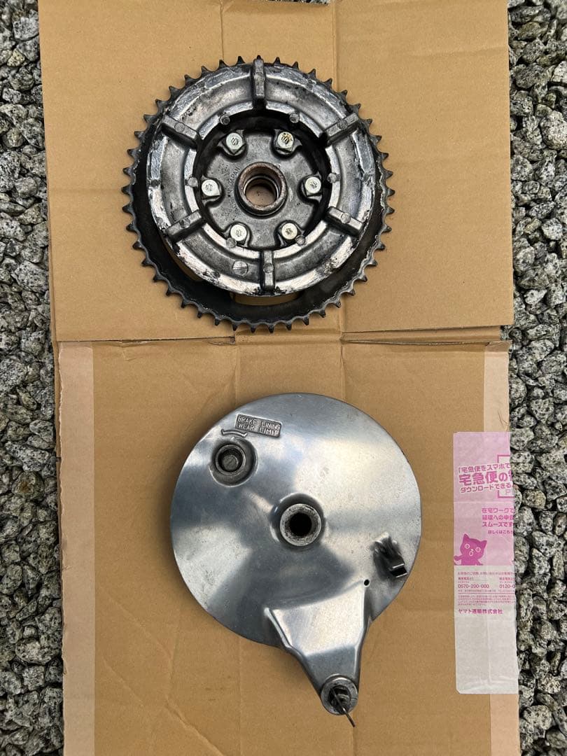 GS400 純正 ドラムパネル スプロケタワー セット - メルカリ