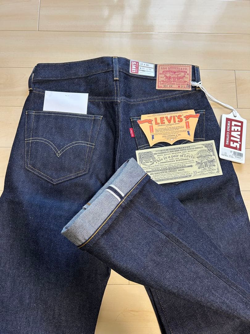 LEVI'S LVC 501 1955XX リーバイス リジットW31/L34 - メルカリ