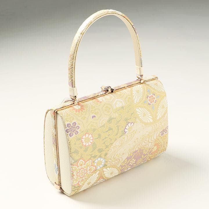 【新品】沙織謹製 草履バッグセット 23.5cm 古典柄 帯地 02972N