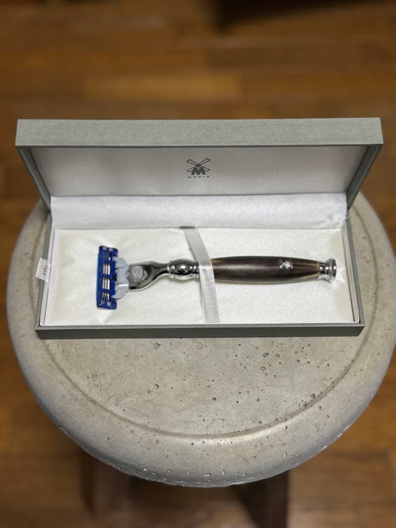 廃番 激レア ミューレ かみそり マッハ3 ジェニュインホーン 替刃付