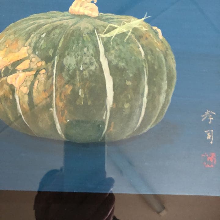 ハロウィンの季節❗️日本美術院院友 宮野孝司 肉筆日本画「栗坊」