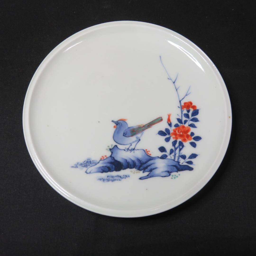 柿右衛門様式 小皿 3枚 古伊万里 染付 鳥 草花 角福 - メルカリ