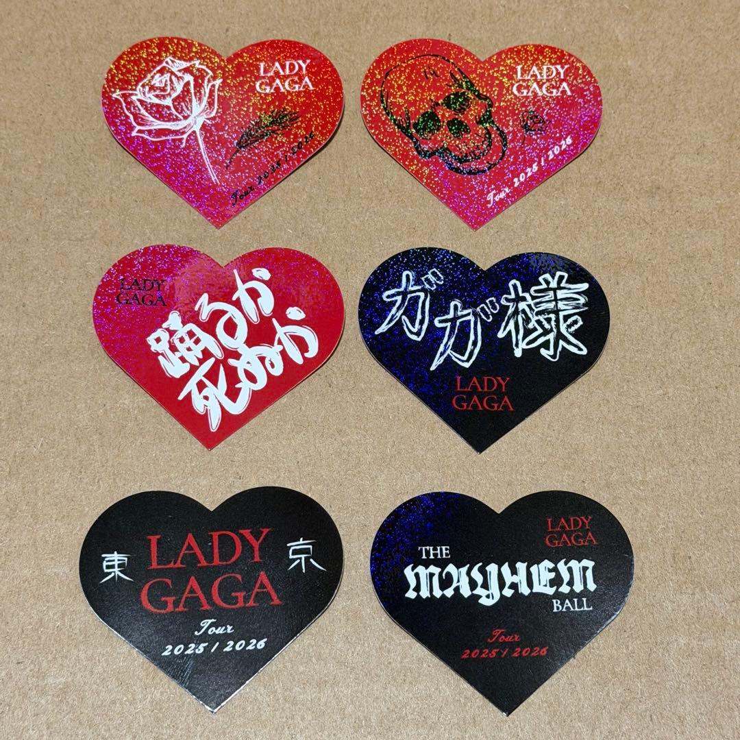 レディーガガ ホログラム ステッカー 6種 メイヘム 日本 LADYGAGA
