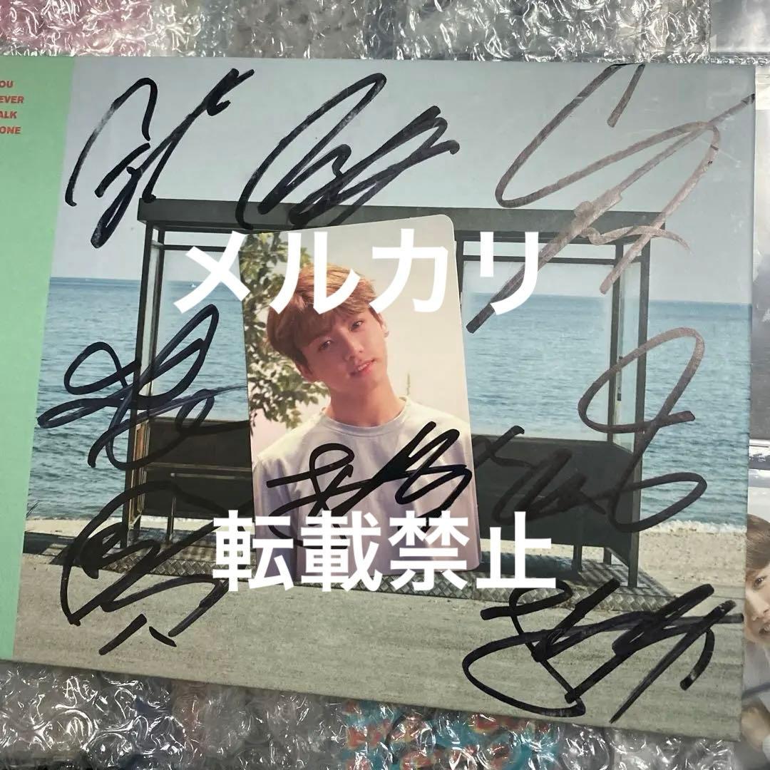 防弾少年団　サイン　直筆　グクサイントレカ付き 2026年最新】ジョングク サインの人気アイテム - メルカリ