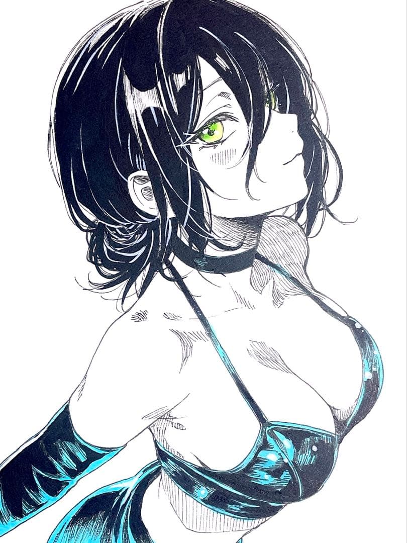 S*き様 【一点物】手描きイラスト　ファンアート　チェンソーマン　レゼ　アナログ S*S様 手描きイラスト チェンソーマン レゼ ファンアート アナログ