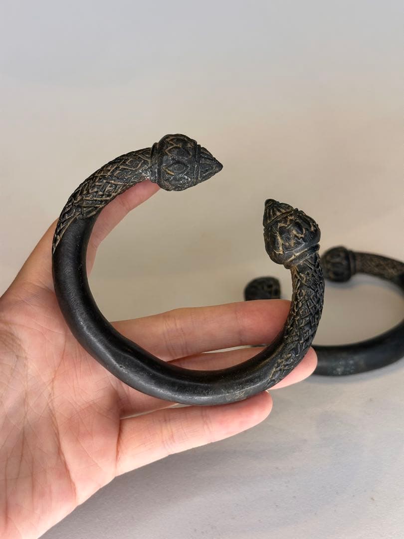 中国 铜製 環形 門把手 取手金具 古美術