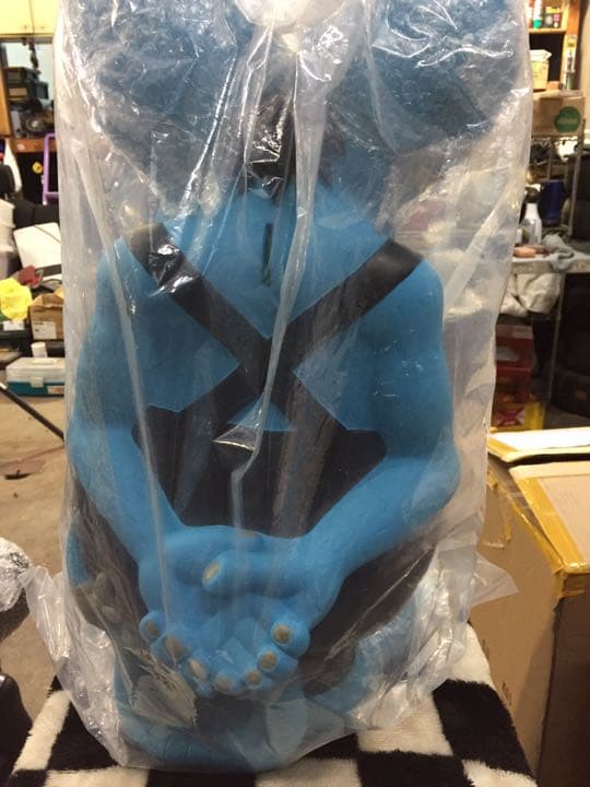 ラットフィンク ビックバンク 貯金箱フィギュア超限定カラー ブルー 青色