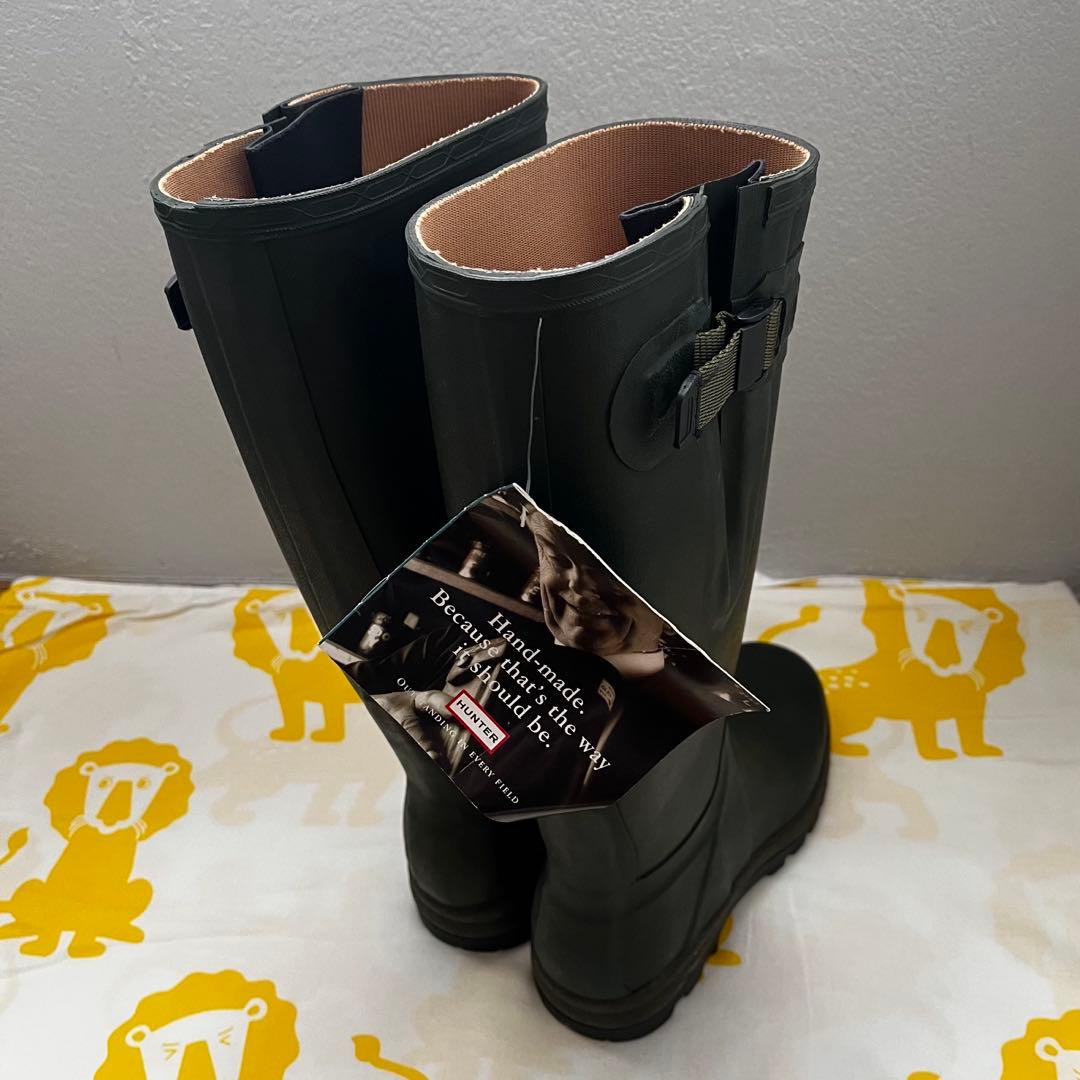 HUNTER 長靴 カーキ バックル付き Hunter長靴 ハンター レインブーツ