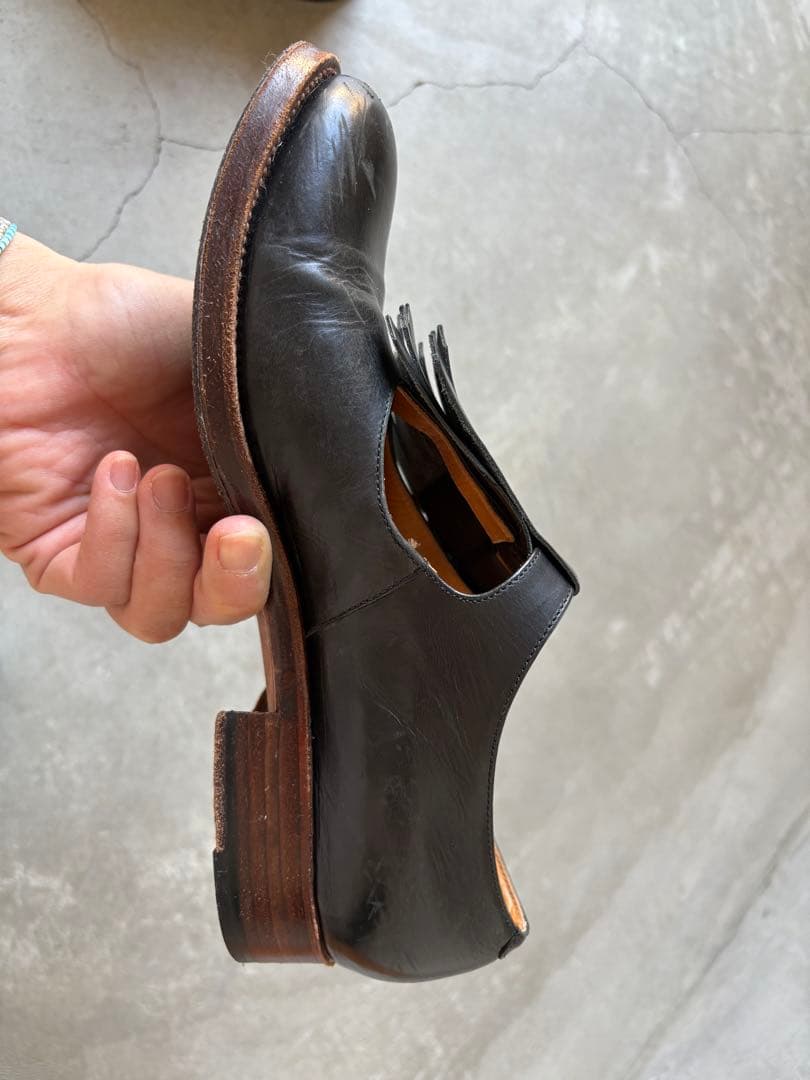 forme Tストラップ タッセル付き　23.5cm