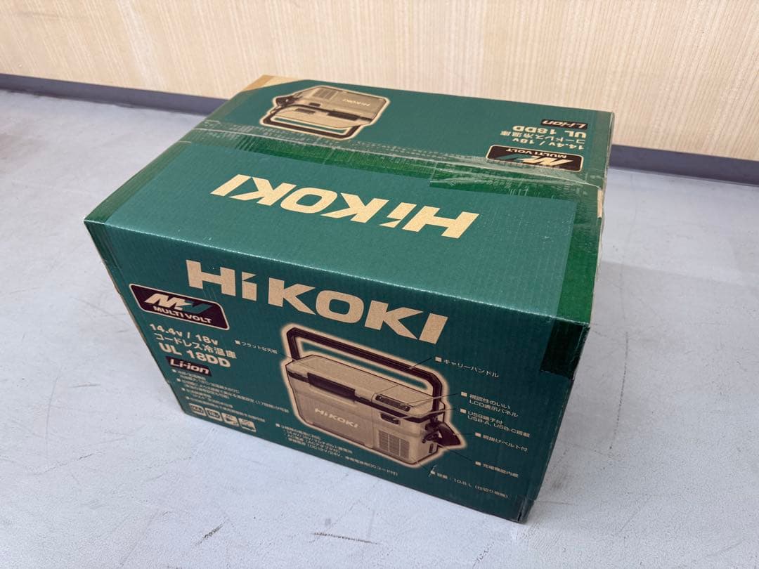冷温庫　HikokI HiKOKI コードレス冷温庫 18L マルチボルト蓄電池2個付きオリジナル