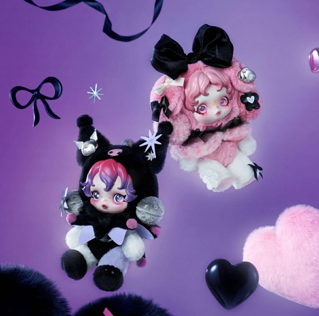 SKULLPANDA × サンリオ ぬいぐるみペンダント 2体 【日本購入品