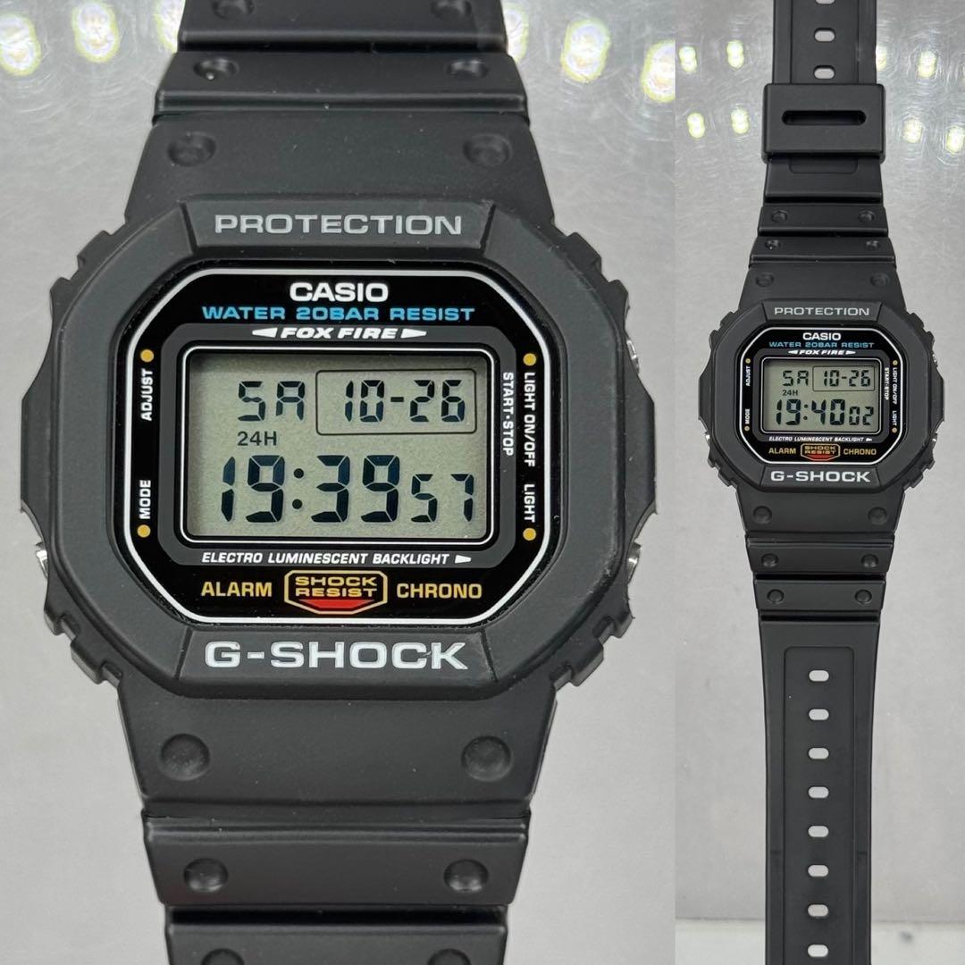 極美品 箱説付G-SHOCK DW-5600E FOX FIRE スピード - メルカリ