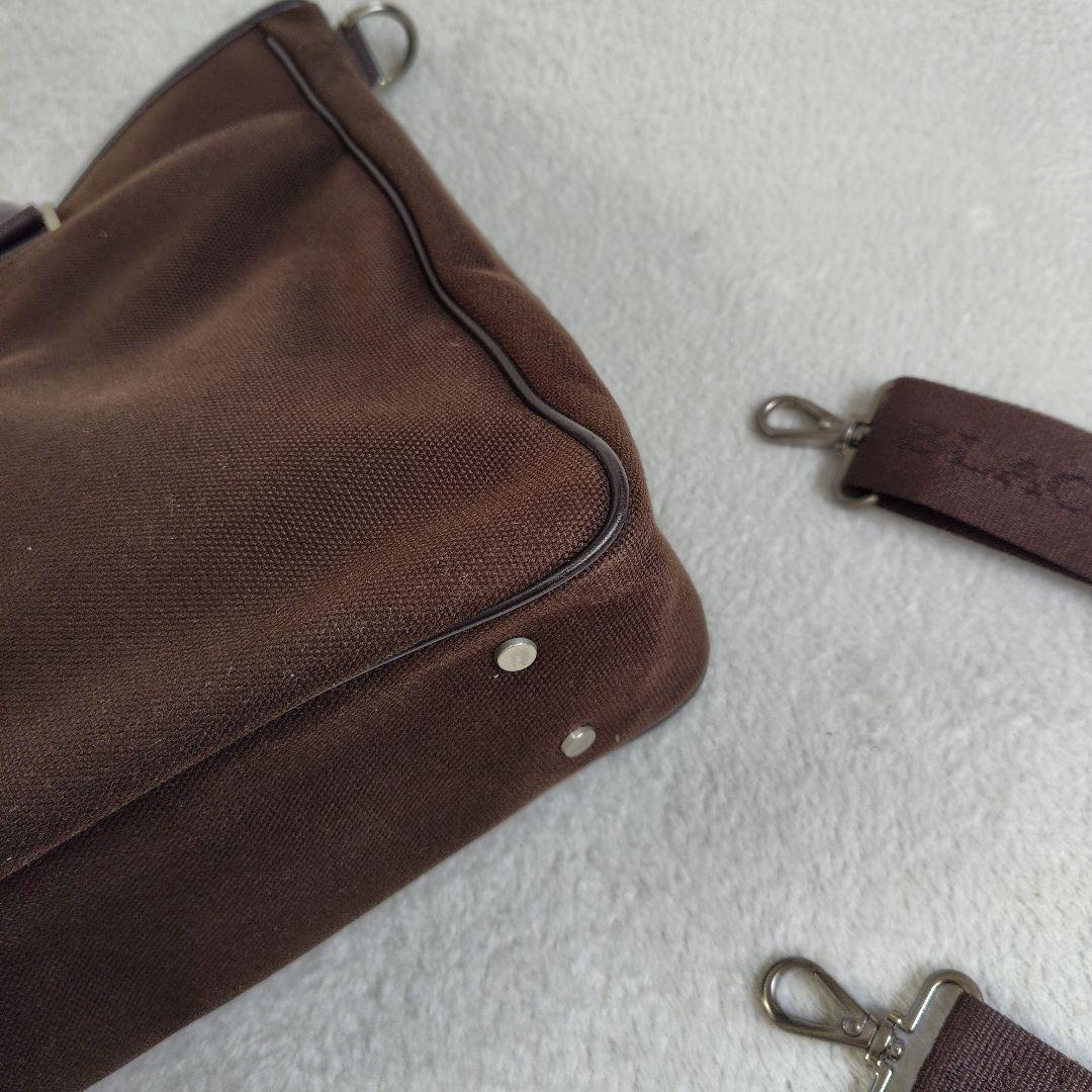 極美品 2way バーバリーブラックレーベル ビジネスバッグ マルチストライプ