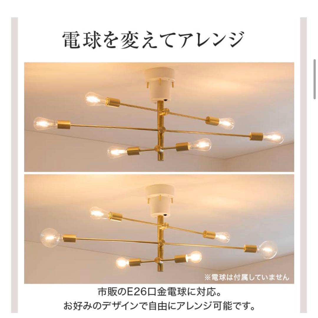 LOWYA | モダンシーリングライト 自由アーム調整