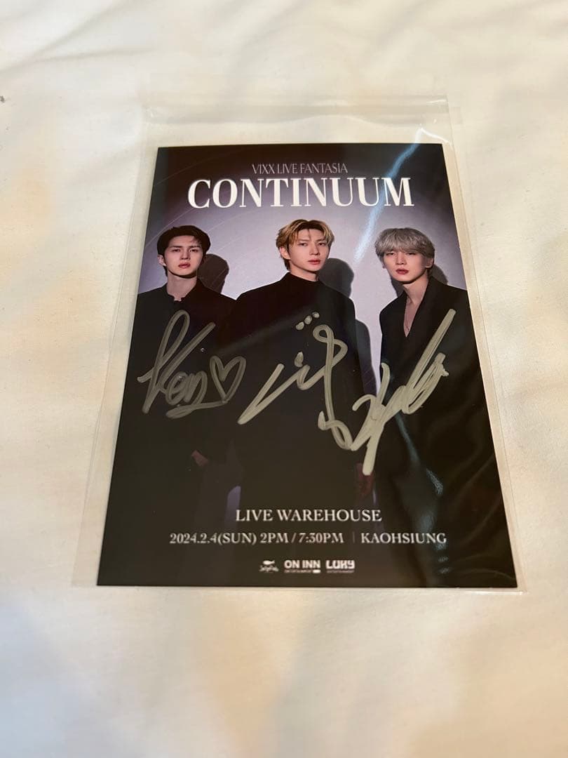 VIXX 特典 直筆サインポストカード レオケンヒョギ VIXX 特典 直筆サインポストカード レオケンヒョギ