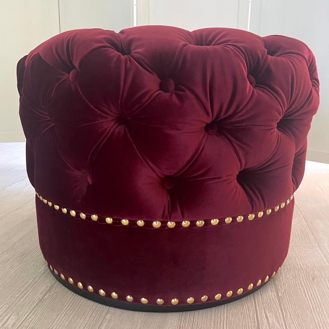 フランフラン ANNA SUI コラボ オットマン スシールダークレッド