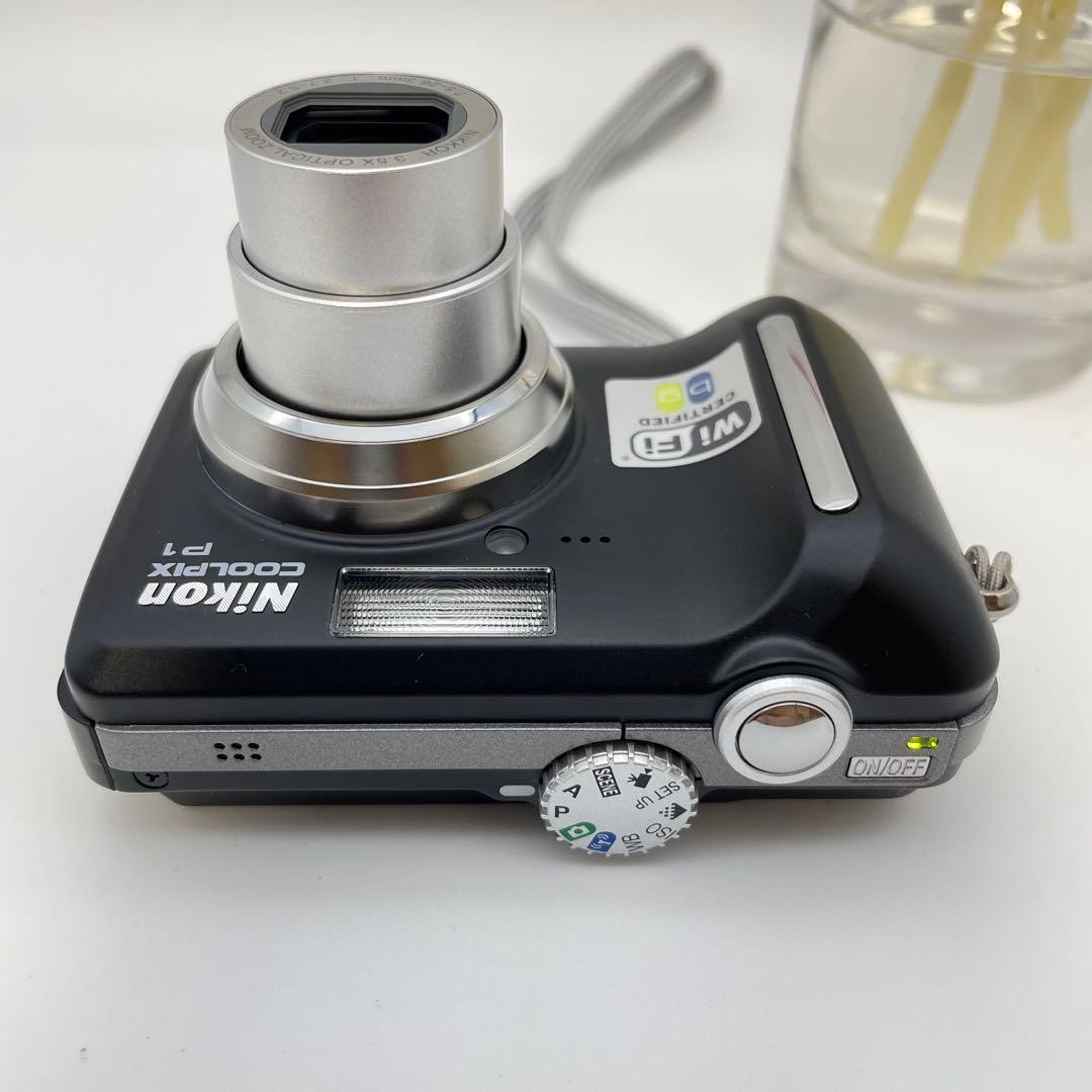 美品✨Nikon coolpix P1✨動作確認済 スマホ転送OK 可愛い 黒♪ - メルカリ