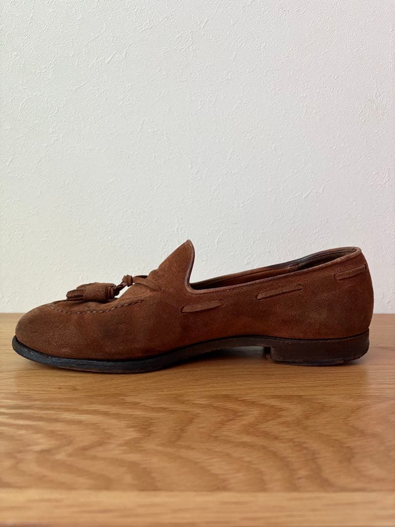 CROCKETT&JONES スエード タッセルローファーサイズ 8E - メルカリ