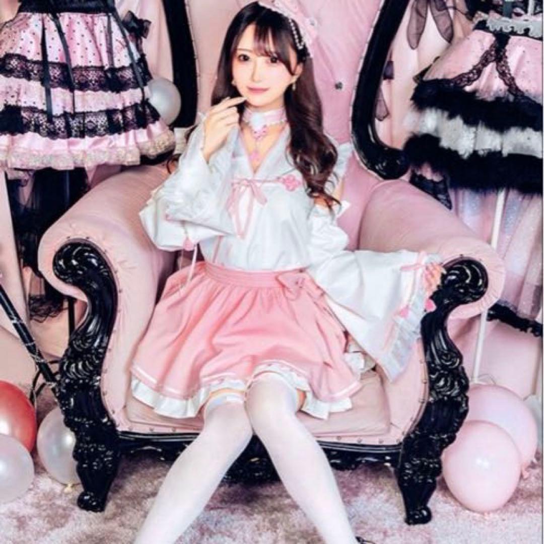 舞々悪魔 Malymoon ピンクドール 巫女 コスチューム7点セット まいでび