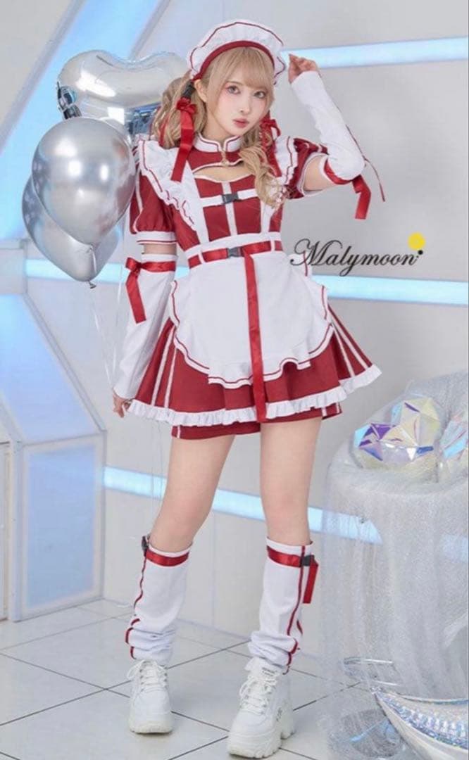 malymoom マリームーン アクセントラインハーネスジャージメイド　レッド 即日発送】アクセントラインハーネスジャージメイド《ハロウィン