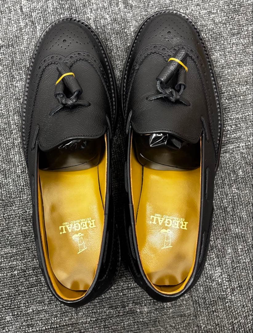 REGAL 25.5cm 黒レザー ローファー 箱付き