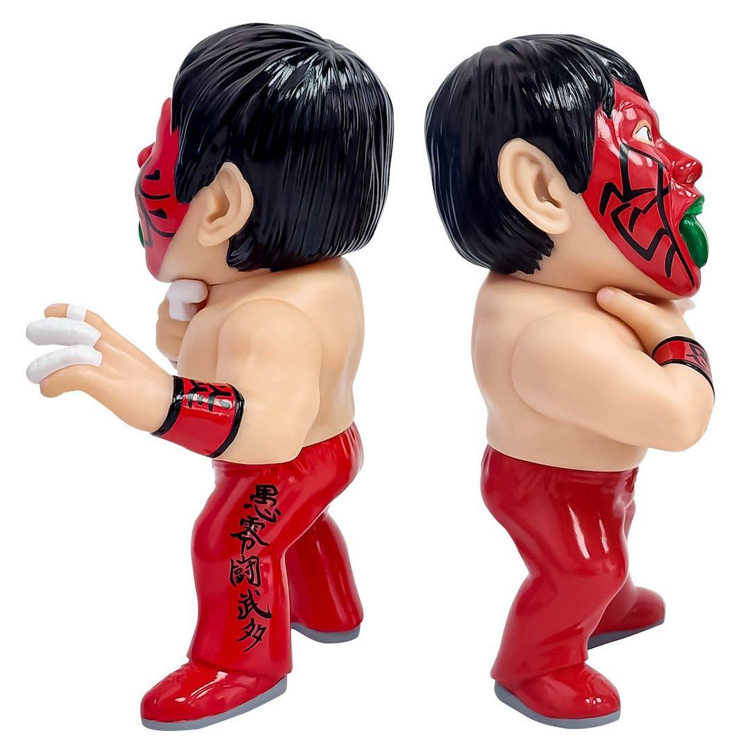 16dソフビコレクション☆グレート・ムタ 初期 赤ペイント 武藤敬司