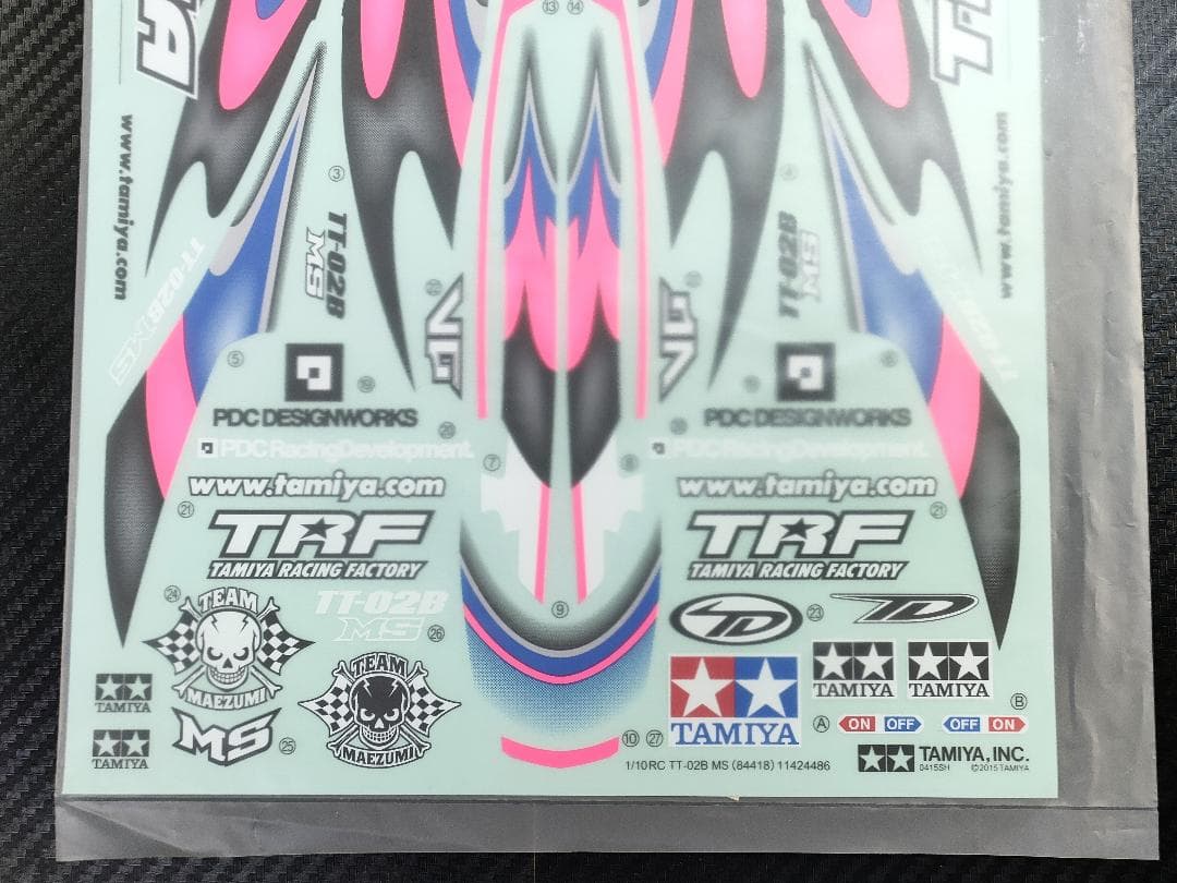 タミヤ RC TT－02B MS ステッカー デュアルリッジ TRF