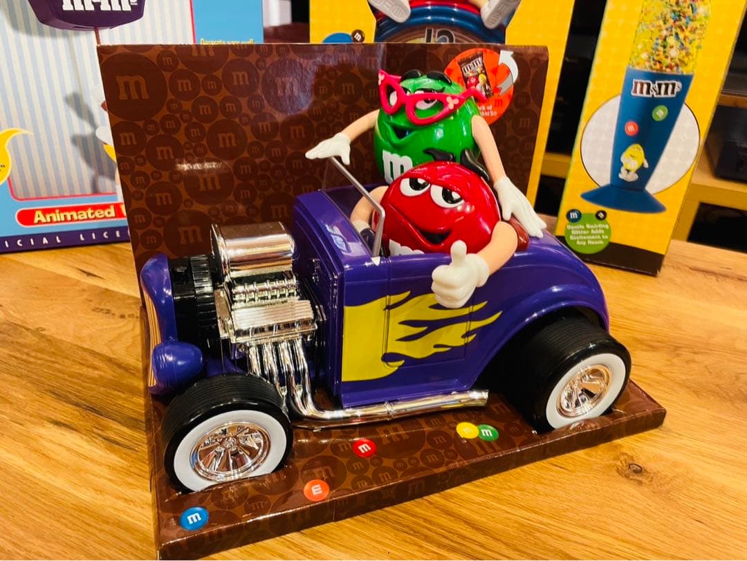 ☆超激レア☆ M&M's エムアンドエムズ ホットロッド ディスペンサー 紫