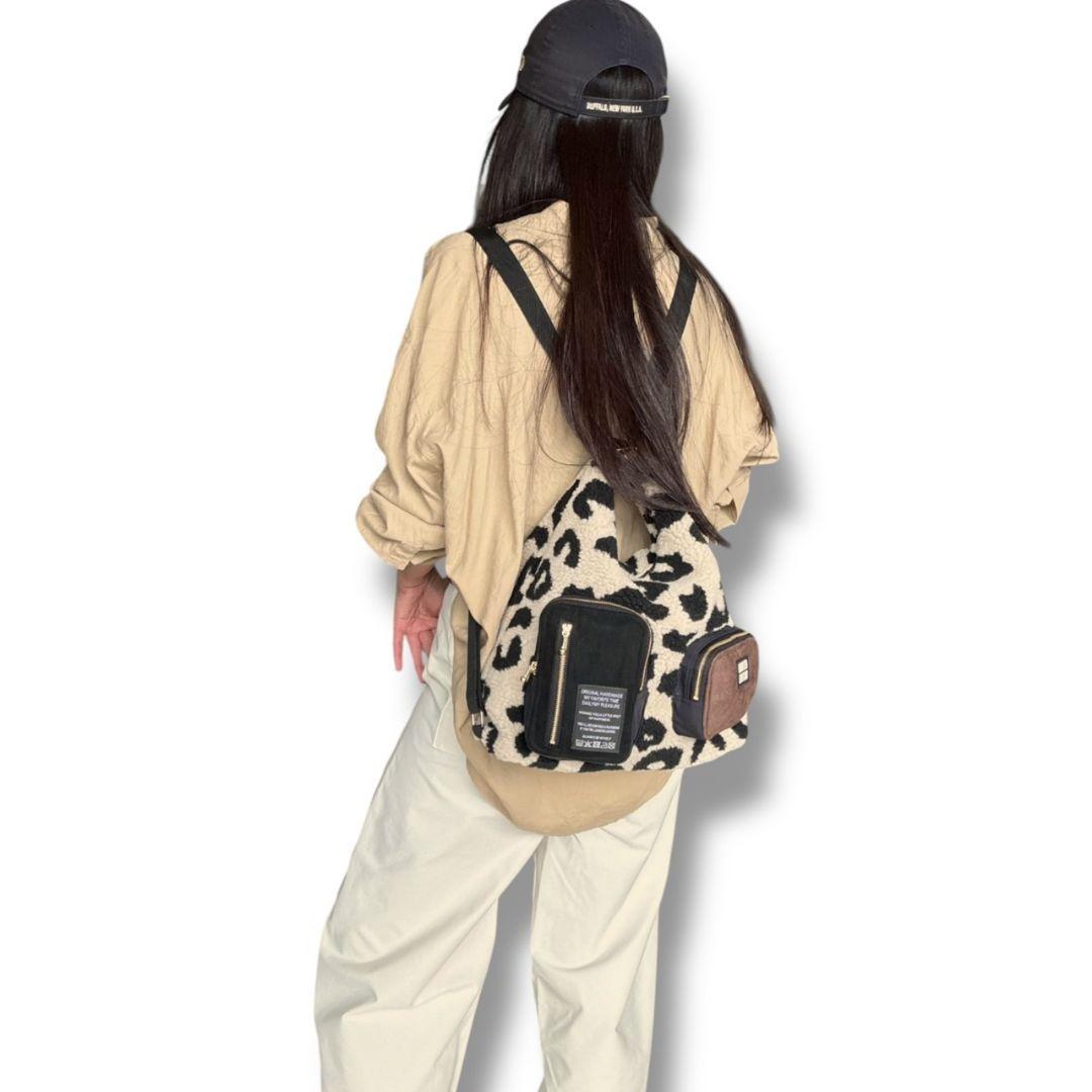 Mサイズ／3way bag／beigeレオパボアの通販はau PAY マーケット - 輸入