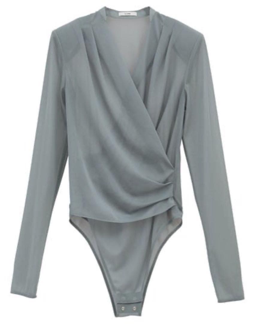 SHEER DRAPE BODY SUITS clane - メルカリ