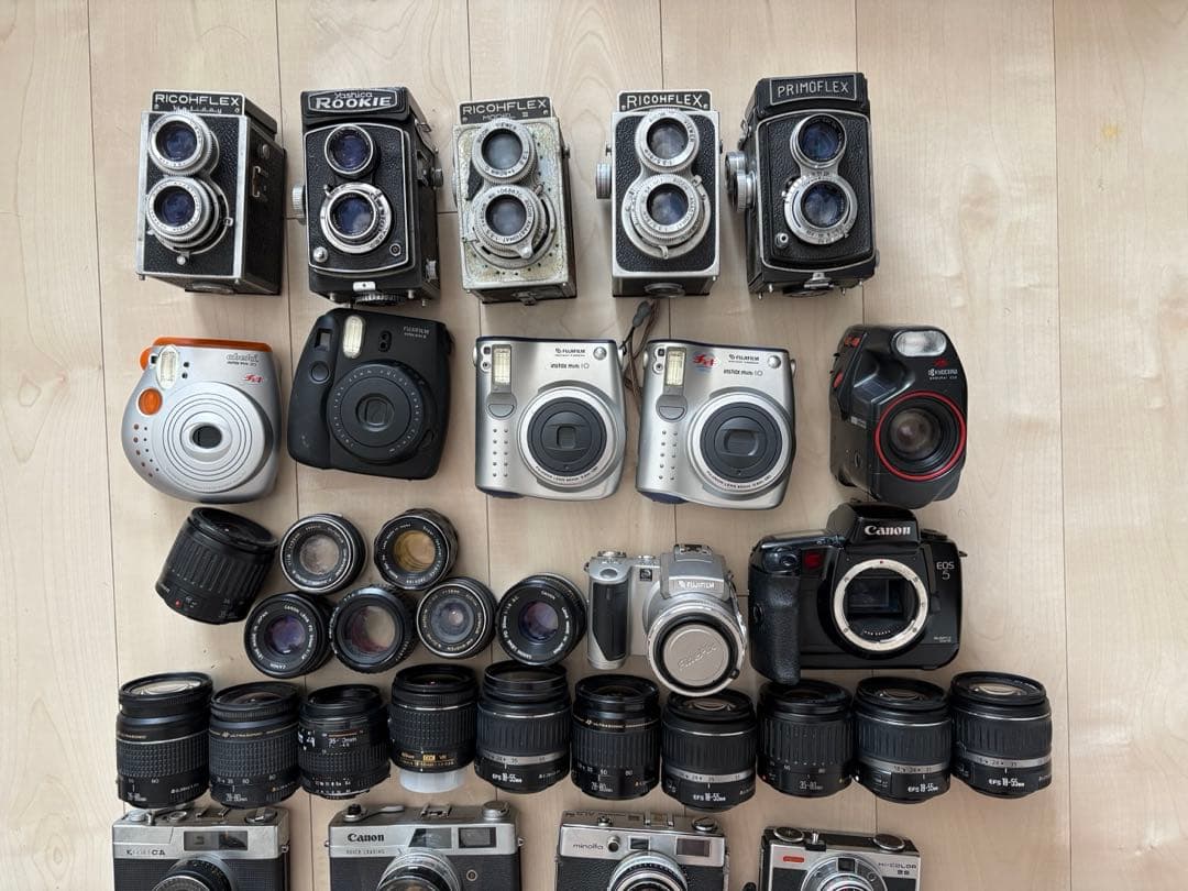 二眼レフ instax AF NIKKOR EFカメラ レンズまとめ