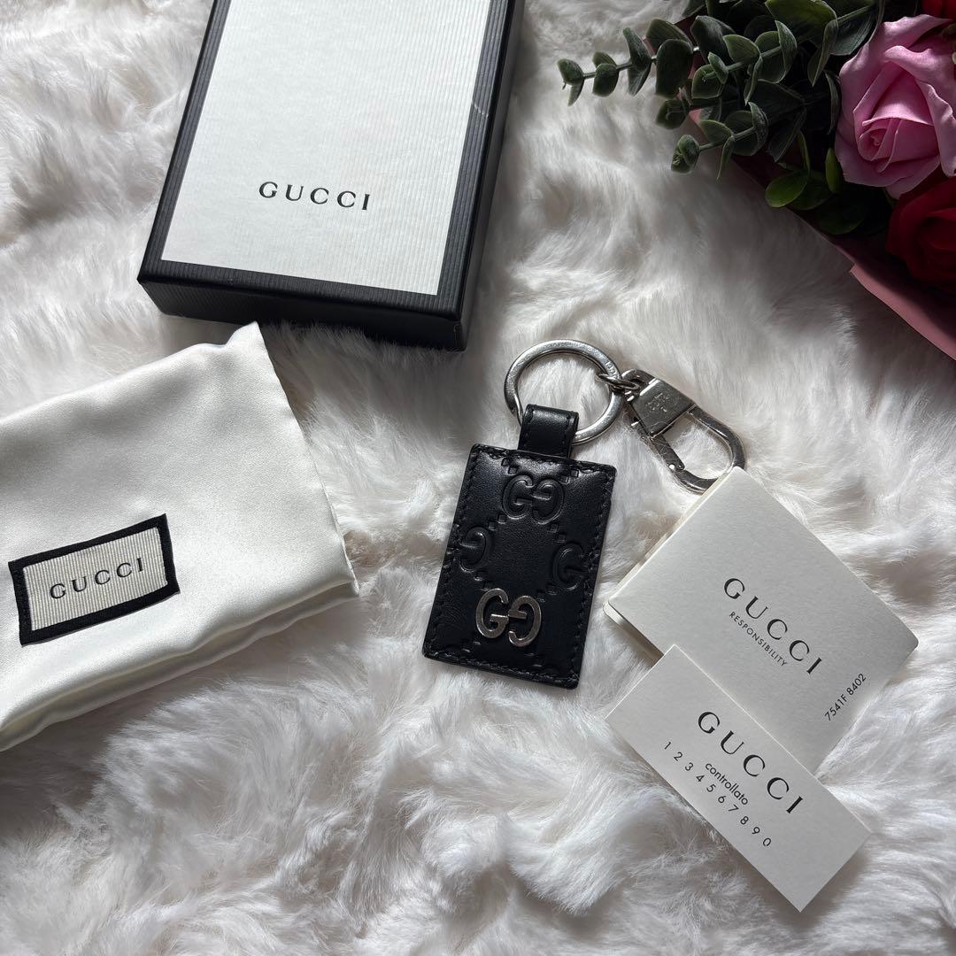 GUCCI グッチ グッチシマ キーホルダー GG 箱付き 完品