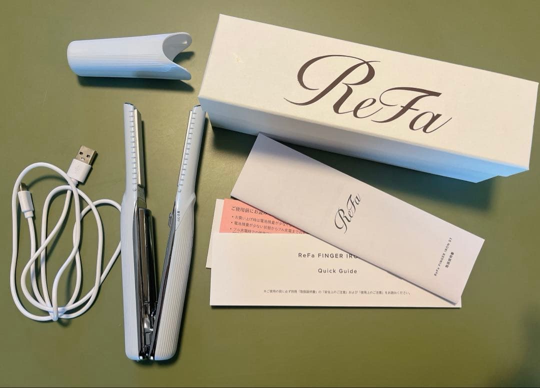 ReFa リファ フィンガーアイロン ストレートアイロン RE-AS02A W ReFa（リファ） MTG フィンガーアイロン ST ホワイト RE-AS02A