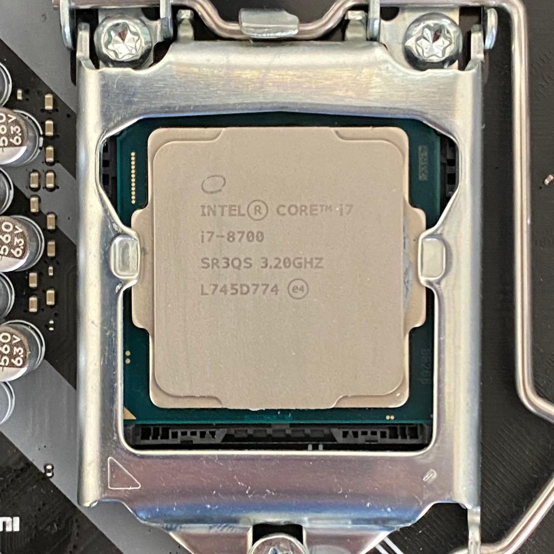 動作保証なし) Z370M-S01 + Intel Core i7-8700