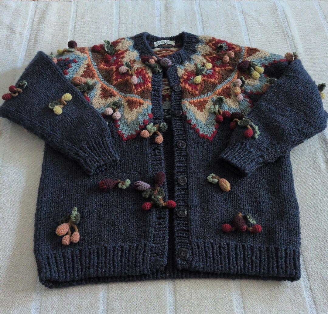 イ*ン様 KANEKO ISAO カネコイサオ モチーフ付カーディガン 梔子モチーフ付きカーディガン カネコイサオ - メルカリ