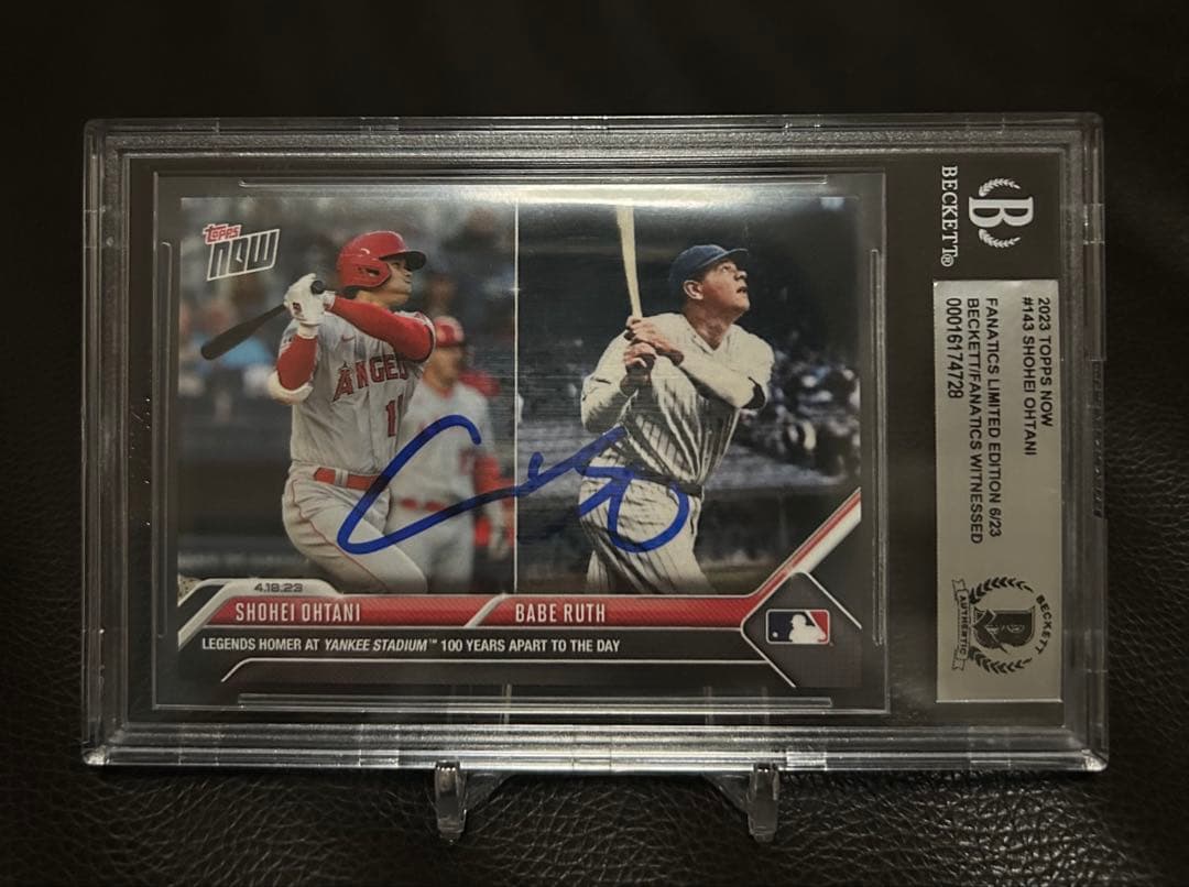 世界23枚限定 ヤンキースタジアム100周年記念試合 大谷選手直筆サイン