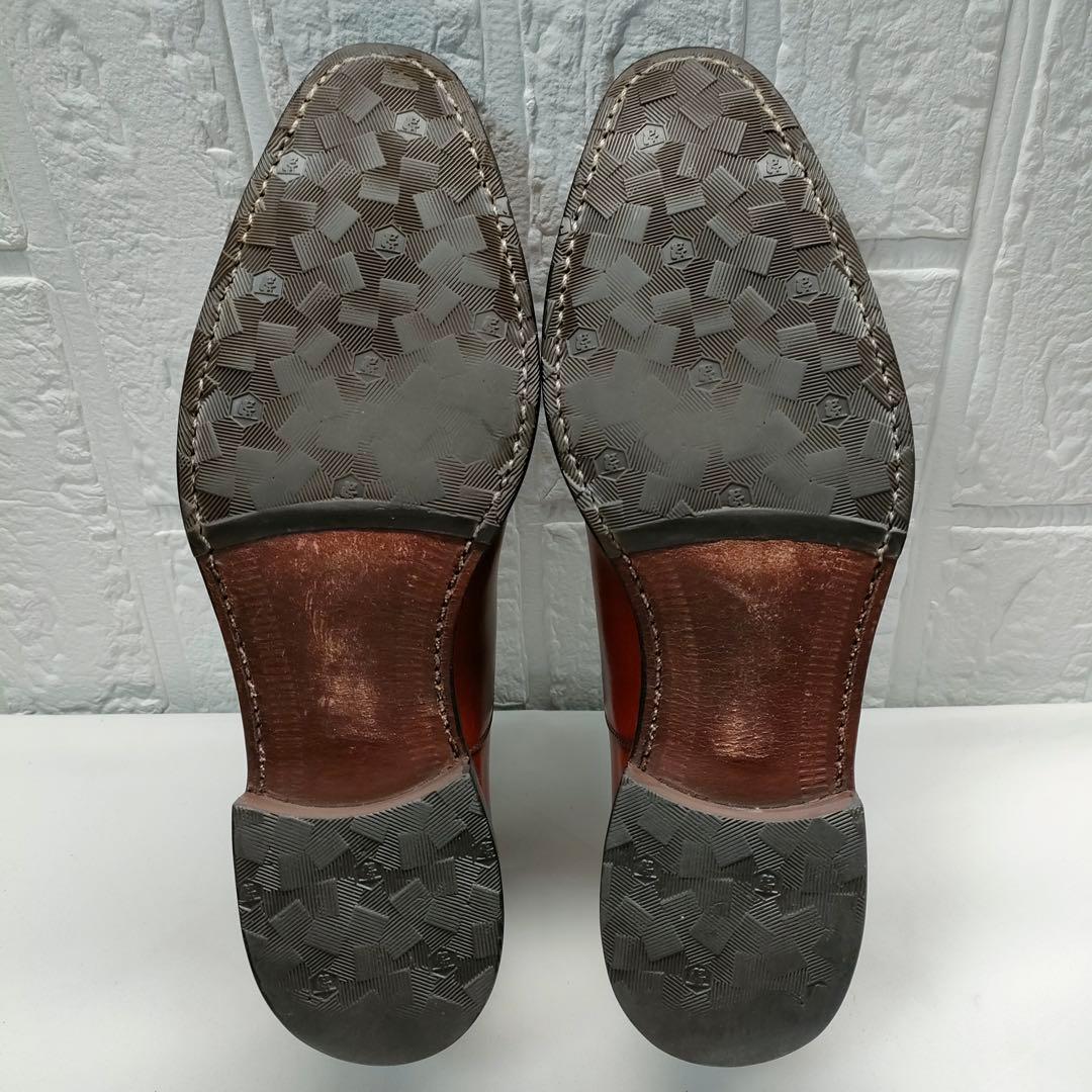 SCOTCH GRAIN　スコッチグレイン　ストレートチップ　茶色　24.5cm