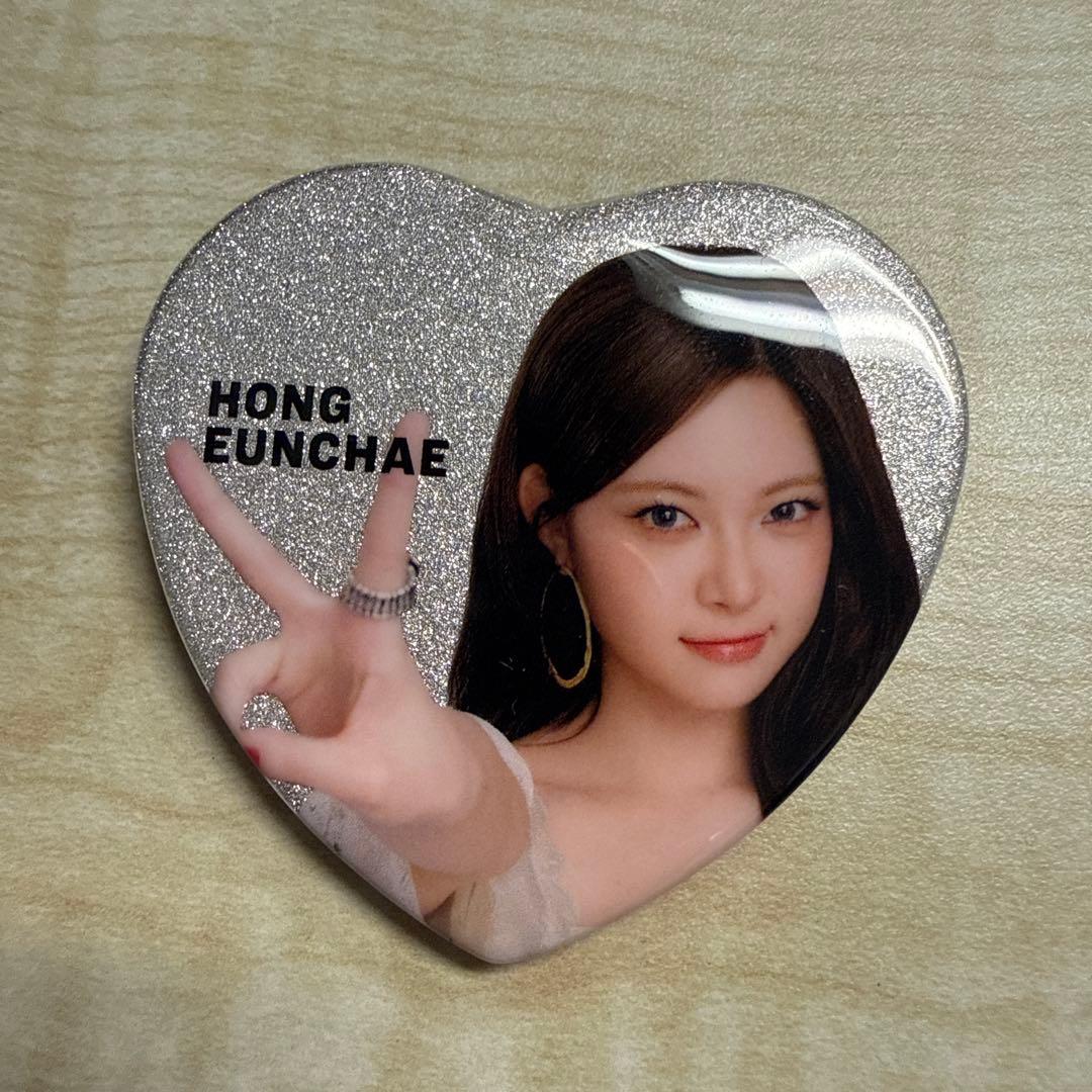 LE SSERAFIM ルセラフィム 東京ドーム 缶バッジ ウンチェ ハート②