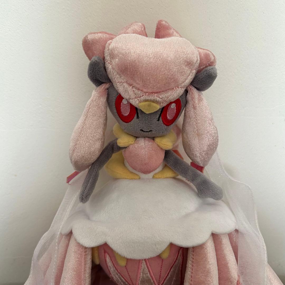 匿名☆中古品☆ポケモンセンター☆メガディアンシー☆ぬいぐるみ☆タグ