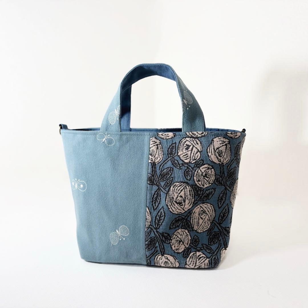 ミナペルホネン＊トートバッグ＊rosy ＋choucho＋pomppia ミナペルホネン＊トートバッグ＊rosy ＋choucho＋pomppia ㊽ミナ