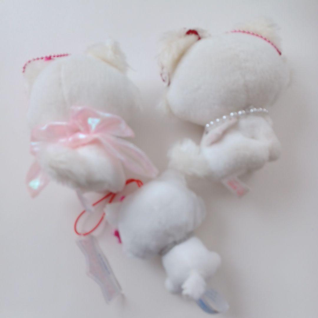 チャーミーキティ ぬいぐるみ マスコット 3個 サンリオ レトロ 当時物