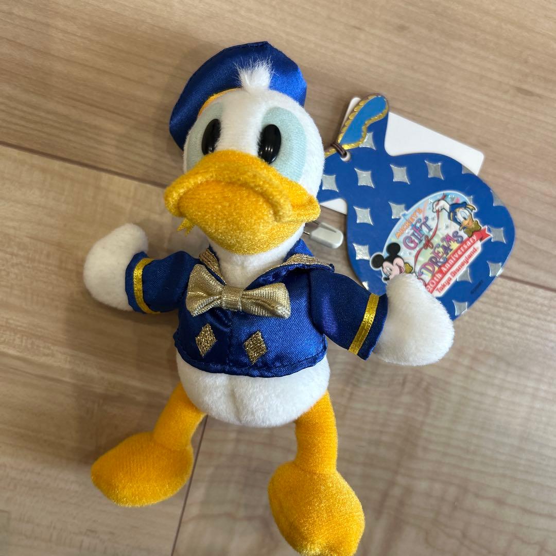 ドナルドダック ぬいぐるみ／東京ディズニーランド20周年限定デザイン