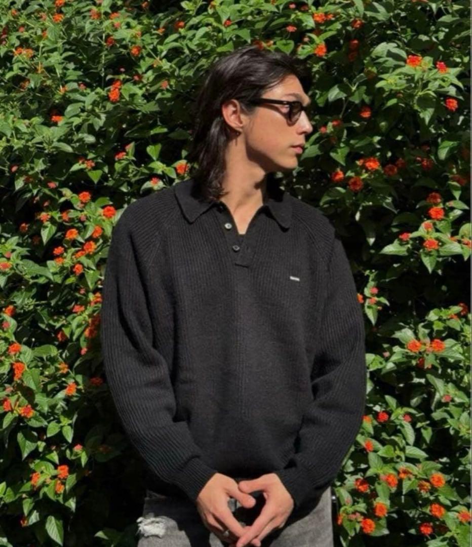 トップス Supreme 25fw Polo Sweater \"Black\"