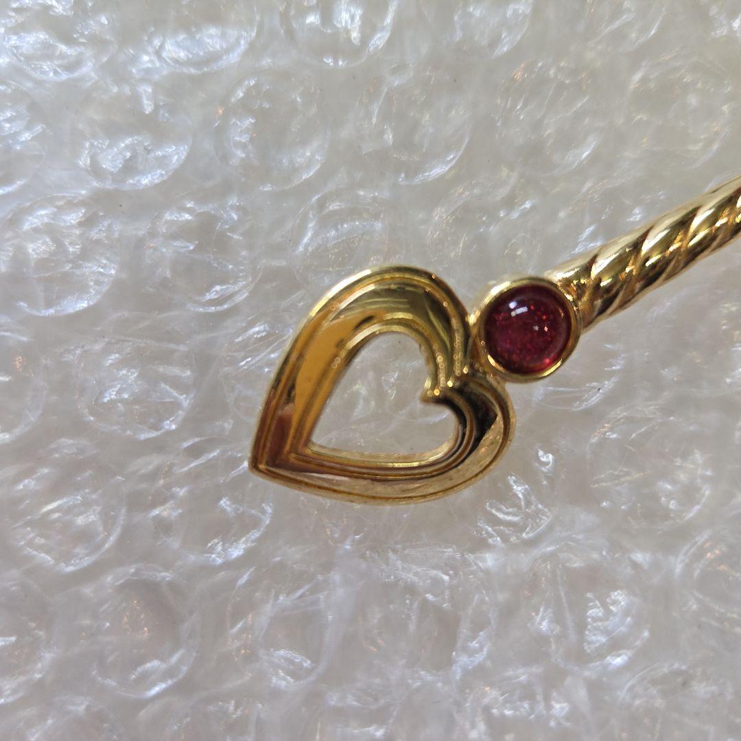 Christian Dior ハートブローチ 矢デザイン クリスチャンディオール