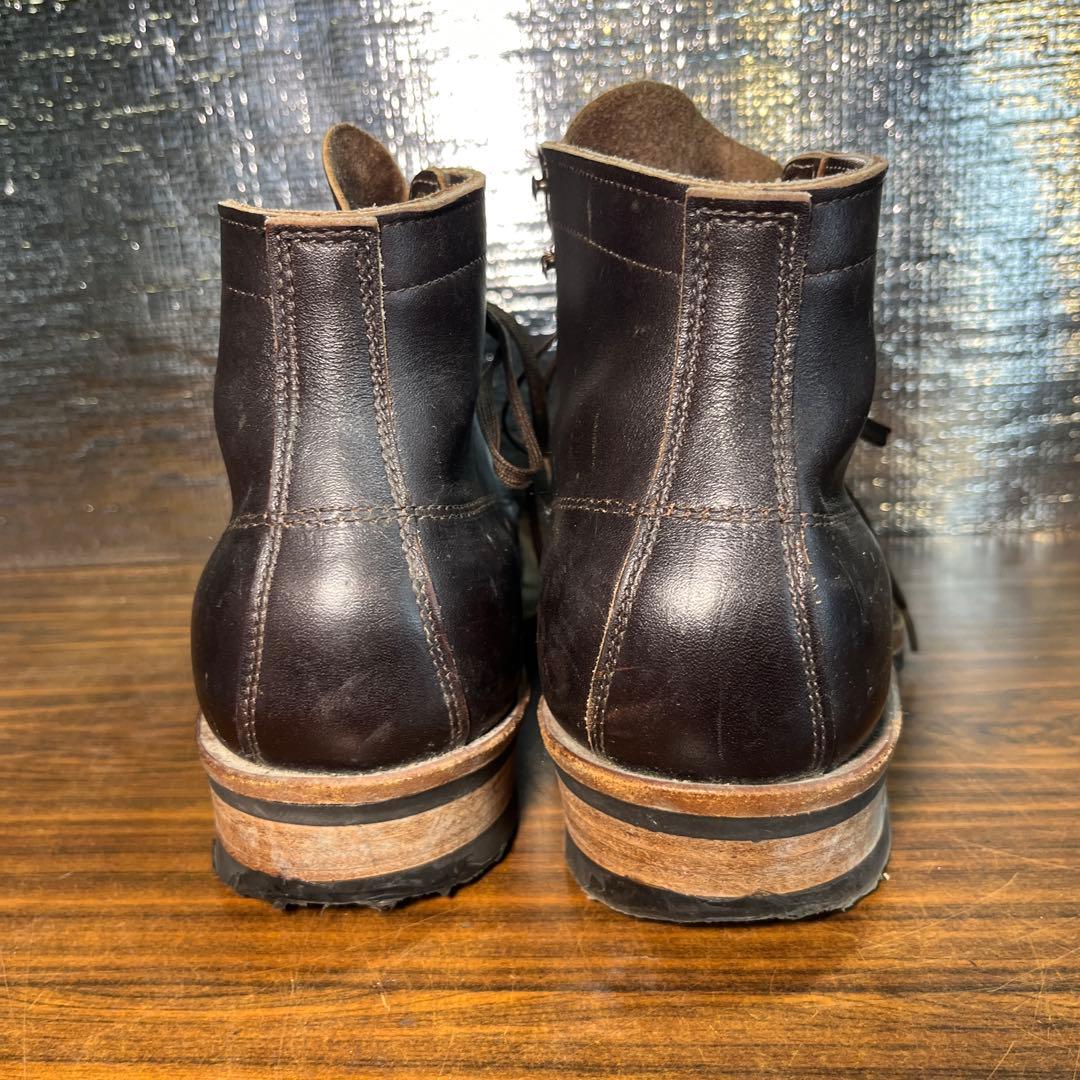 ダークブラウン レザー ハイカットブーツ 26.0cm レザーブーツ