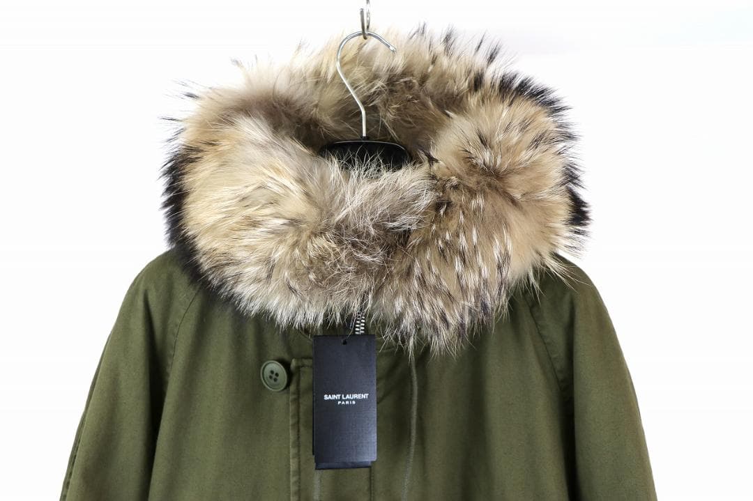 新品未使用 19aw saint laurent parisムートンコートカーキ - メルカリ