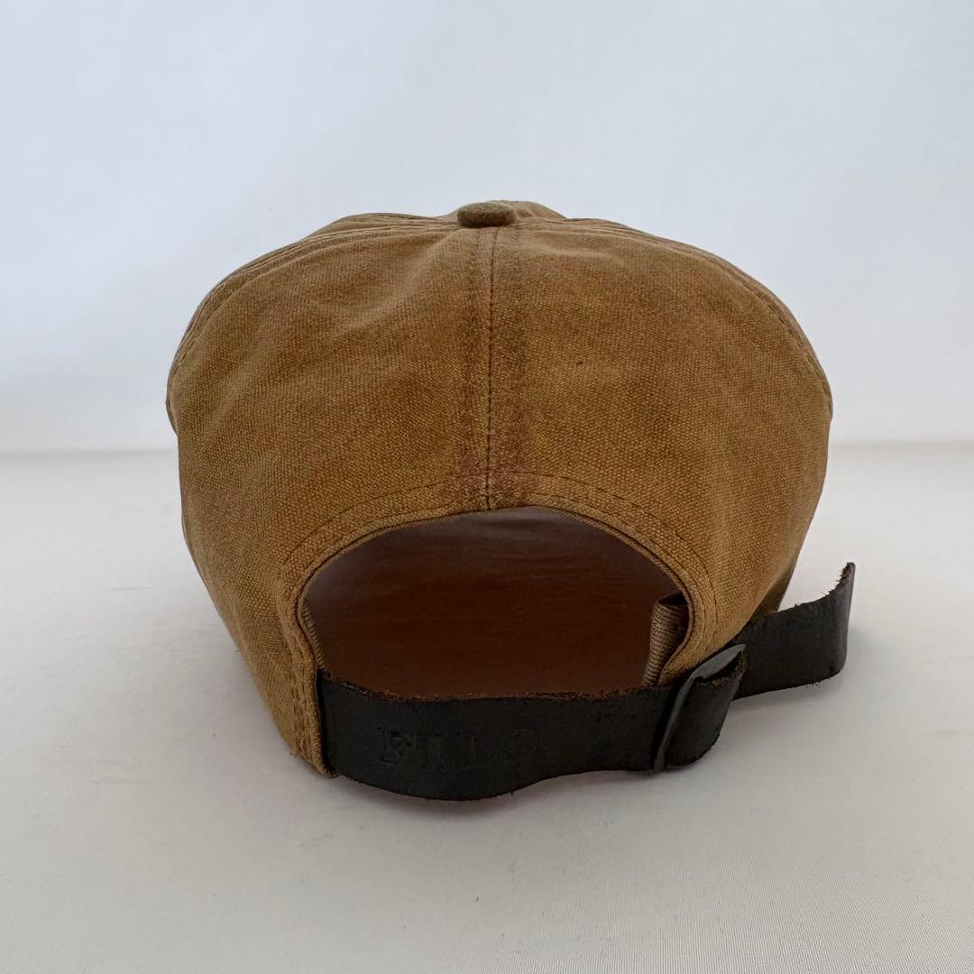 90s FILSON オイルドコットン ロゴエンブロイダリー キャップ USA製