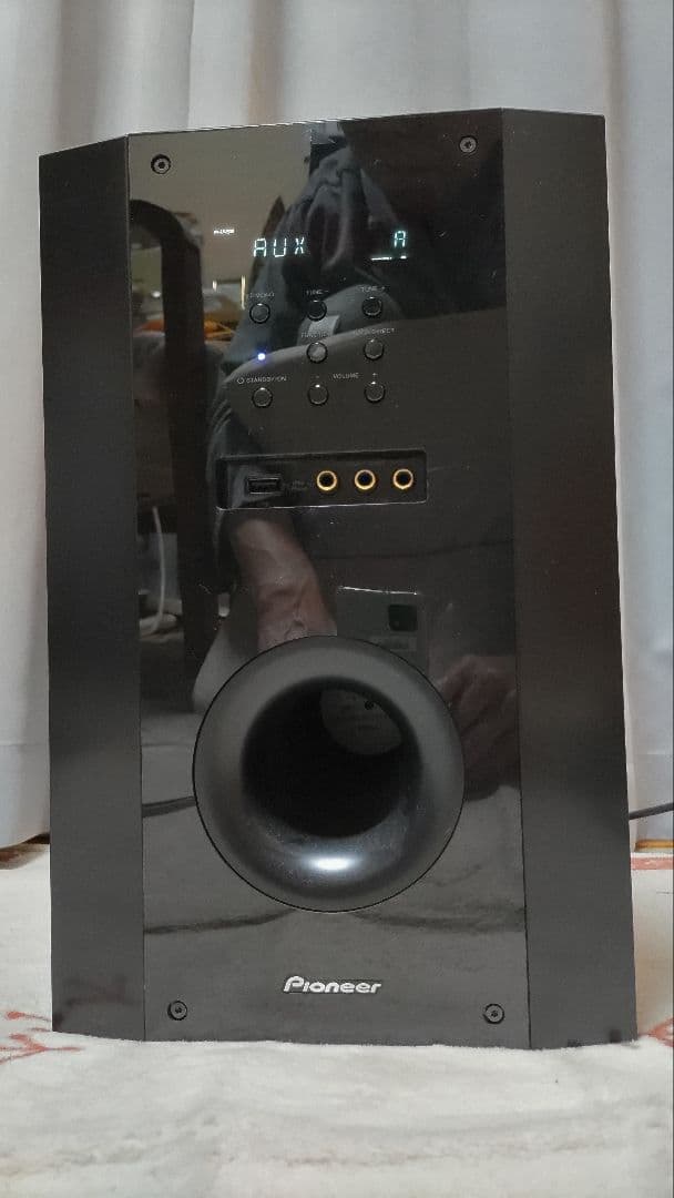 サラウンドアンプ内蔵サブウーファー Pioneer SX-SWR1 リモコン付属